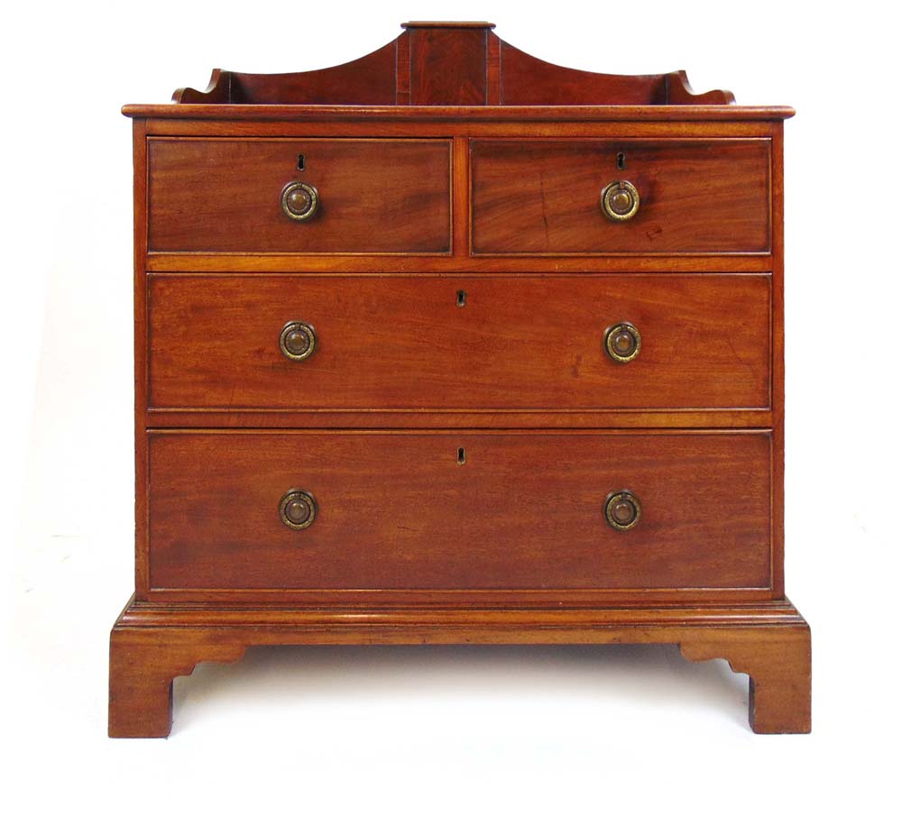 An 18th century and later mahogany and r