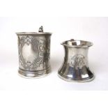 A Victorian silver engraved christening