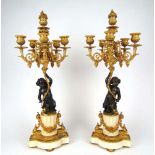A pair of late 19th century French bronz
