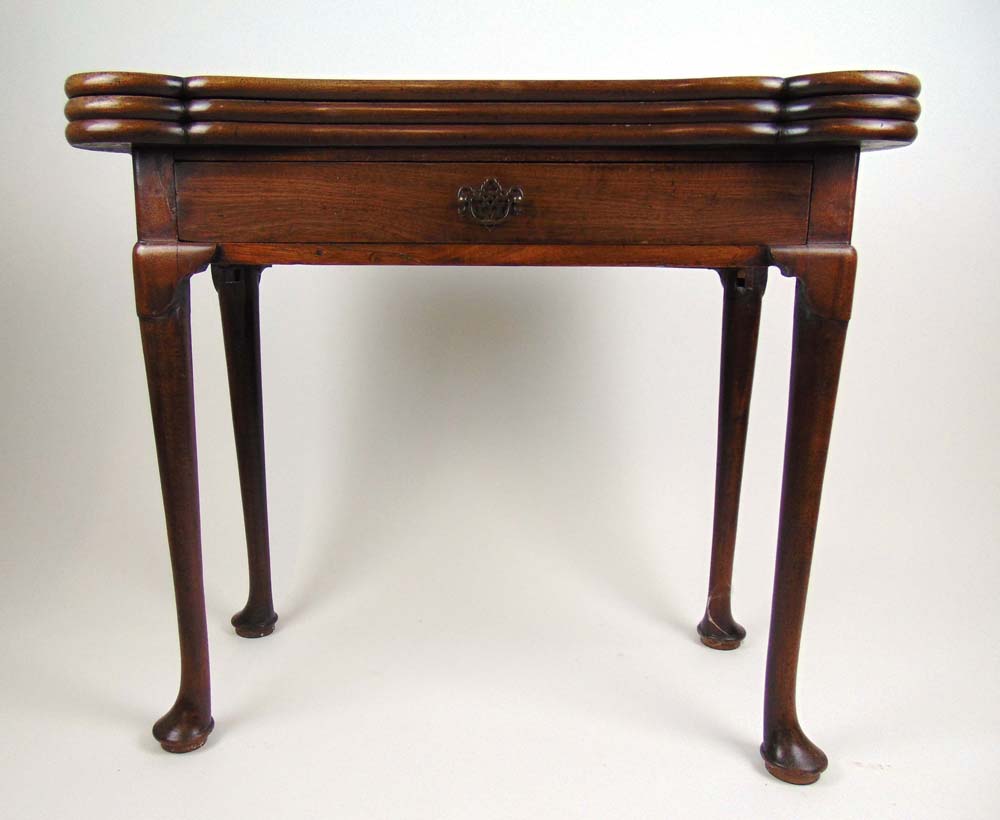 An 18th century mahogany tea/games table