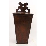 An 18th century style oak, marquetry and