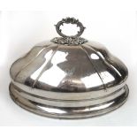 A large Old Sheffield plate cloche havin