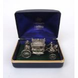 A silver model of the Queens coronation