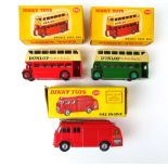 Dinky - two boxed 290 double decker buss