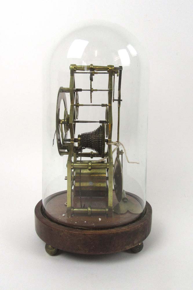 A late 19th century fusee skeleton clock - Image 2 of 3