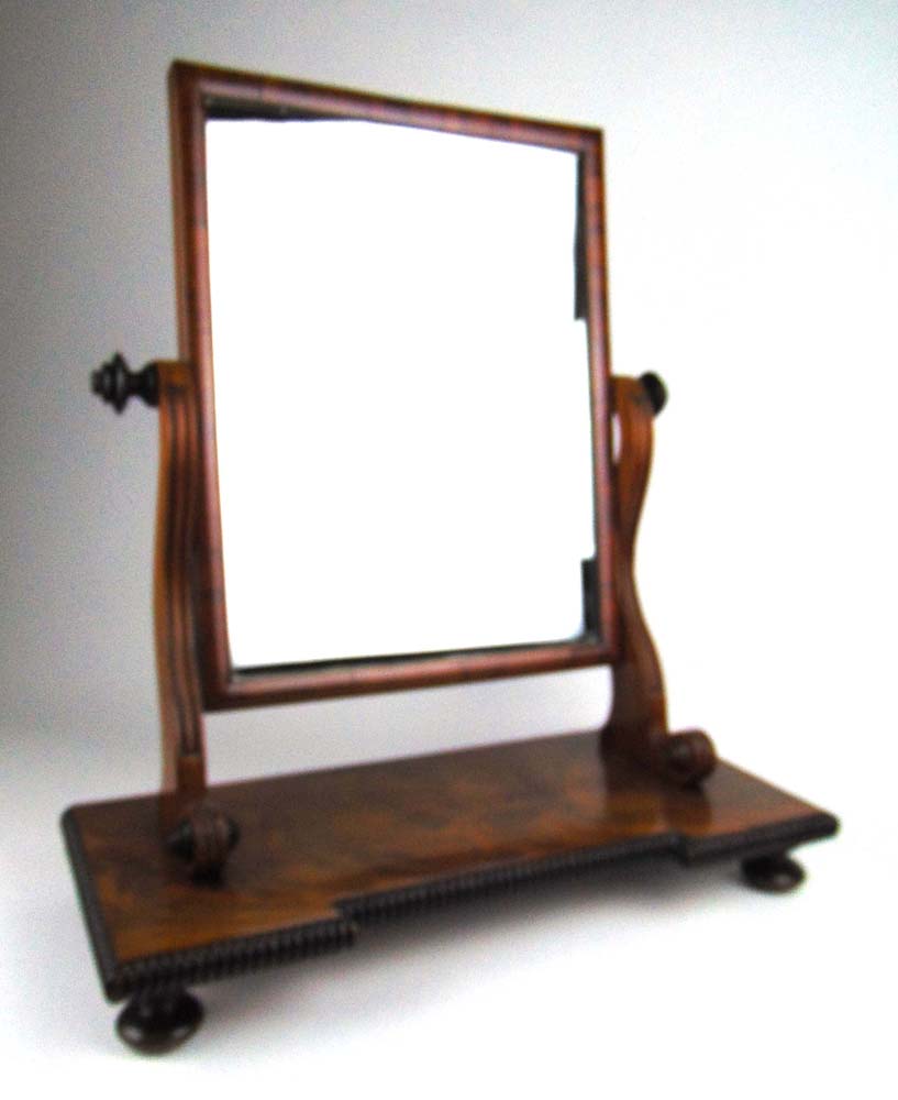 A 19th century mahogany toilet mirror, t - Image 2 of 3