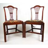 A pair of late 18th century elm single c