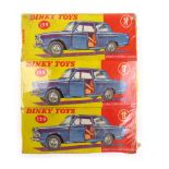 Dinky - six boxed Ford Consul Cortina (1