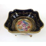 A Limoges porcelain and gilt metal mount