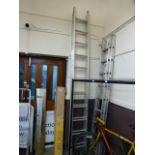 A double aluminium ladder