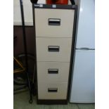 A Royal four drawer metal filing cabinet