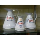 Three Esso jugs