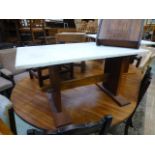 A hand crafted mid-20th century teak occ