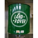 An oval Landrover petrol can