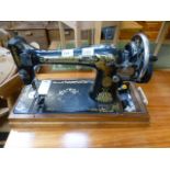 A Singer manual sewing machine