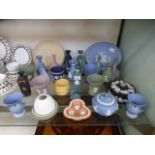A collection of Wedgwood jasperware vase