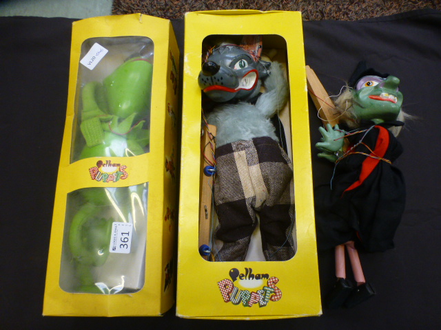 Three Pelham puppets to include Kermit,