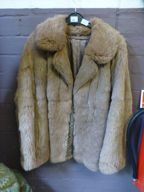 A mid-20th century lady's fur jacket