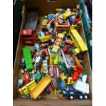 A tray of diecast toys to include lego