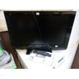 A Panasonic flat screen television recei