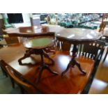 Two reproduction occasional tables toget