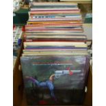A tray of LPs by various artists