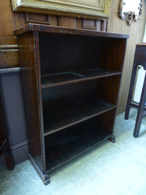 A mid-20th century mahogany bookcase