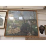 A large framed and glazed Cuneo print of