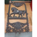 A cast metal Victorian style horse stabl