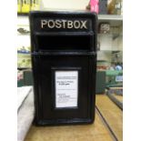 A black postbox