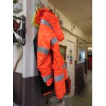 A hi-vis jacket together with a bagged r