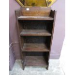 A mid-20th century oak bookcase