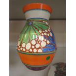 A Clarice Cliff Fantasque vase A/F