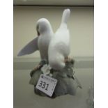 A Royal Copenhagen model of two doves