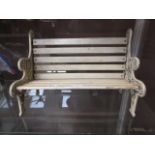 A dolls house bench