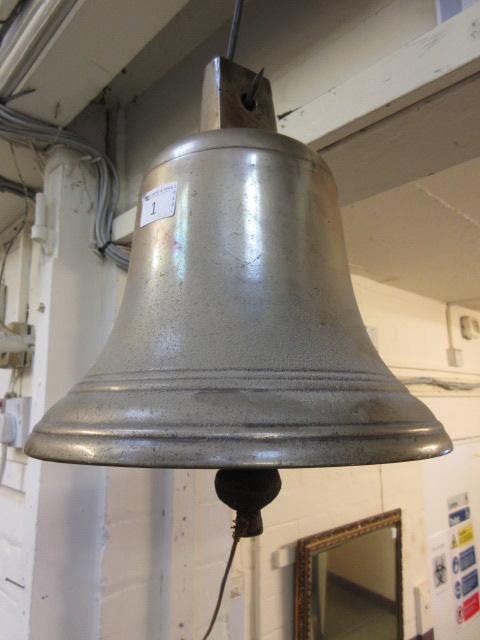 A brass ship's bell