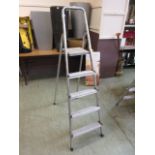 A pair of aluminium ladders