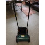 A push-along lawn mower