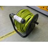 A green extension cable