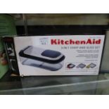 A boxed kitchen aid