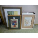 A selection of framed and unframed print