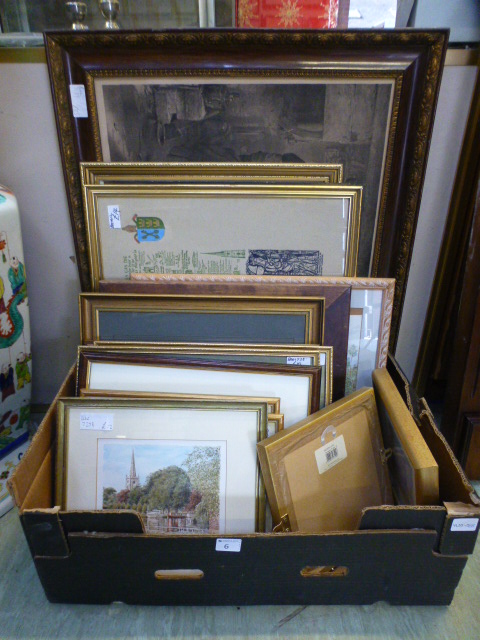 A large quantity of assorted framed and