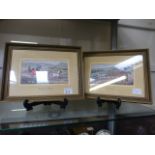 Two framed Cashes silks 'The four in han