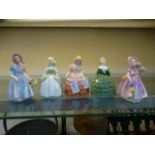 A collection of five small Royal Doulton