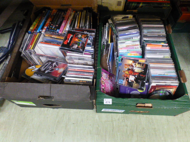 Two trays of assorted CDs by various art