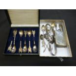 A selection of silver hallmarked and sil