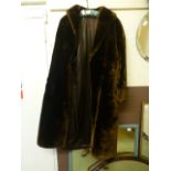 A lady's 'Alpine Fashion' brown fur coat