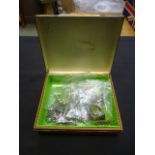 A jewellery box containing silver jewell