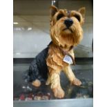 A moulded model of a Yorkshire Terrier