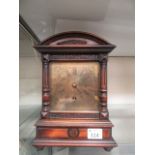 A walnut cased American mantle clock